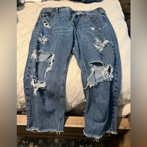 Destroyed Slouchy straight